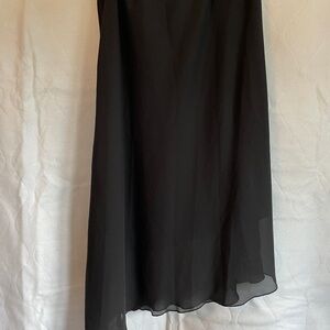 Chic Asymmetrical Black Skirt